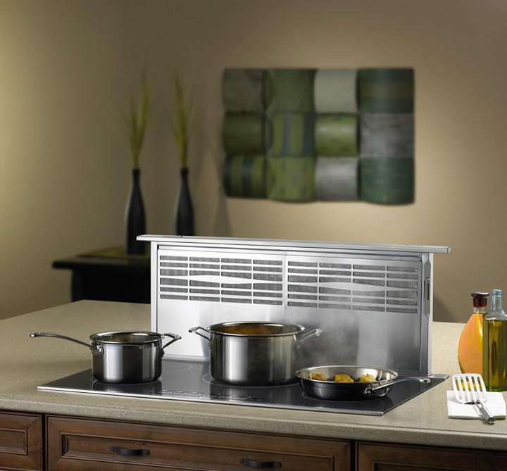 600 CFM 36 Inch Wide Downdraft Range Hood